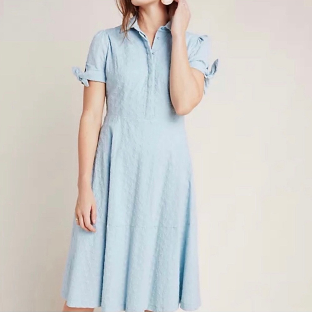 Gal Meets Glam for Anthropologie Judith Eyelet Dress Sz 4